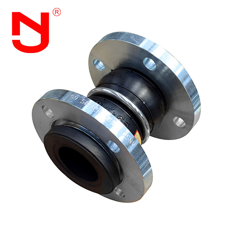 DN100 Flanged Double Sphere Rubber Expansion Joint Connection ประเภทการเชื่อมต่อการขยายสาน
