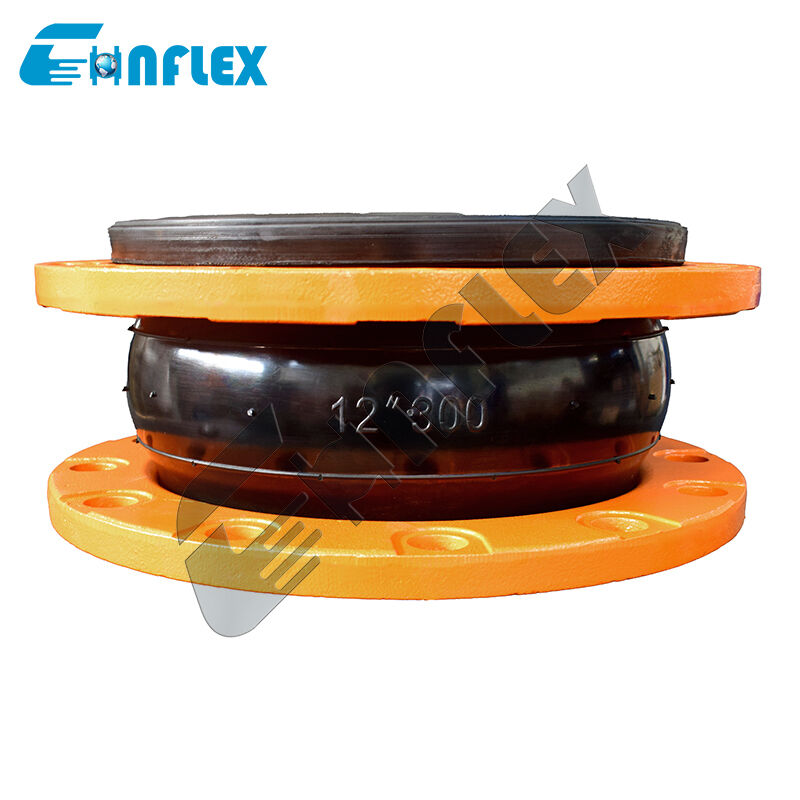 หน่วยขยายท่อภายนอกกันอากาศ: หน่วยขยายท่อ Neoprene Flanged ยางทนทาน UV สําหรับระบบที่เปิดเผย