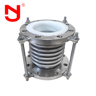 SS316 ข้อต่อขยายโลหะเรียงราย Ptfe ทนต่ออุณหภูมิสูง