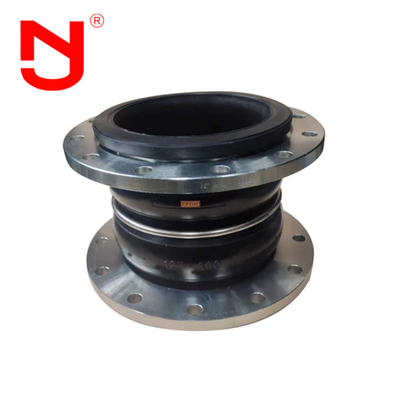 NBR Double Sphere Rubber Compensator Ansi Flanged Rubber Expansion Joint สายต่อการขยายยางแบบสองกลม