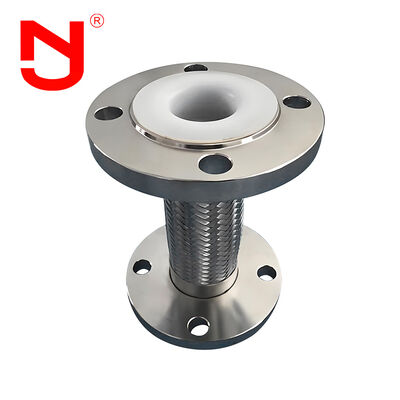 ท่อเหล็กยืดหยุ่นบุ PTFE ท่อโลหะลูกฟูก ท่อก๊าซยืดหยุ่น