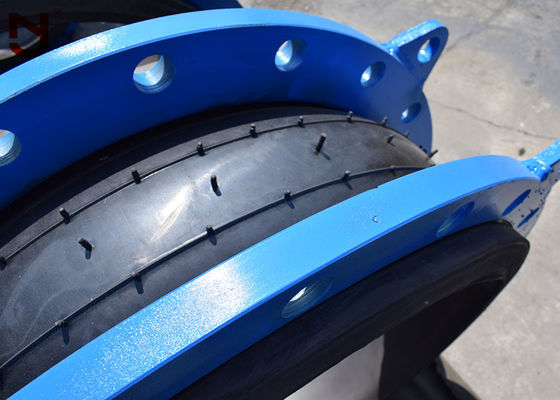 DN80 DIN ทรงกลมเดียวการขยายตัวของยางข้อต่อลวดเหล็กวงแหวนแรงดัน