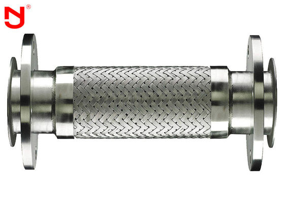 สายคู่สายโลหะถักเข็มขัดเหล็กสุทธิปลายทั้งสองด้านตัวเชื่อมต่อหน้าแปลนทนต่อการกัดกร่อน