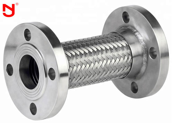 DIN ท่อสแตนเลสแบบยืดหยุ่นชั้น SS ถักเส้นผ่านศูนย์กลาง DN6-DN700 ปรับแต่งได้